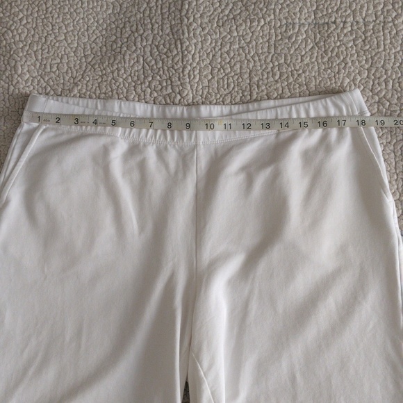 J.Jill Large White Pull On Stretch Waist Pima Cotton Modal Blend Shorts - Picture 5 of 16